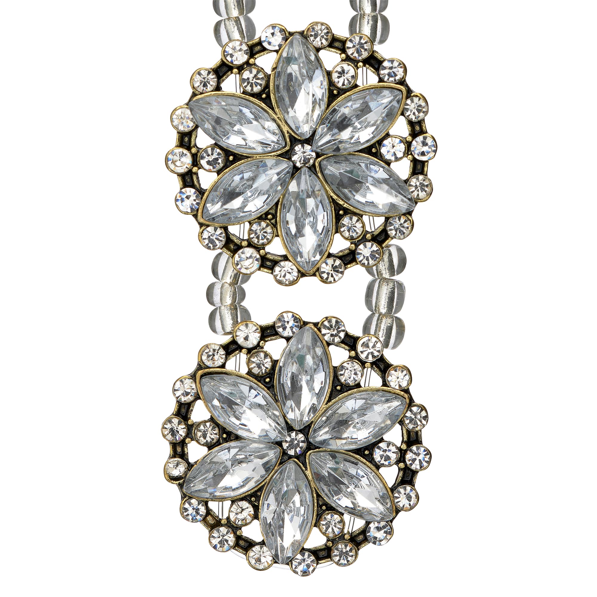 Metal Round Floral Sliders, 26mm by Bead Landing™
